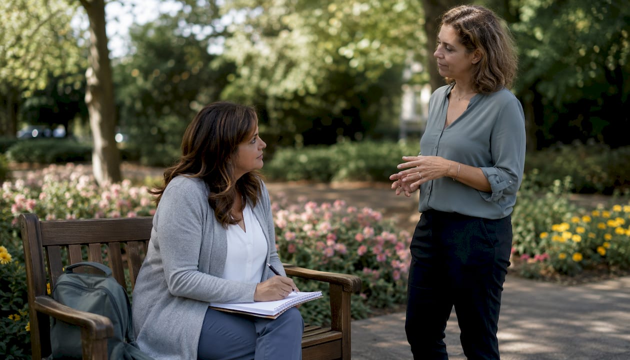 Adult woman in executive function coaching session