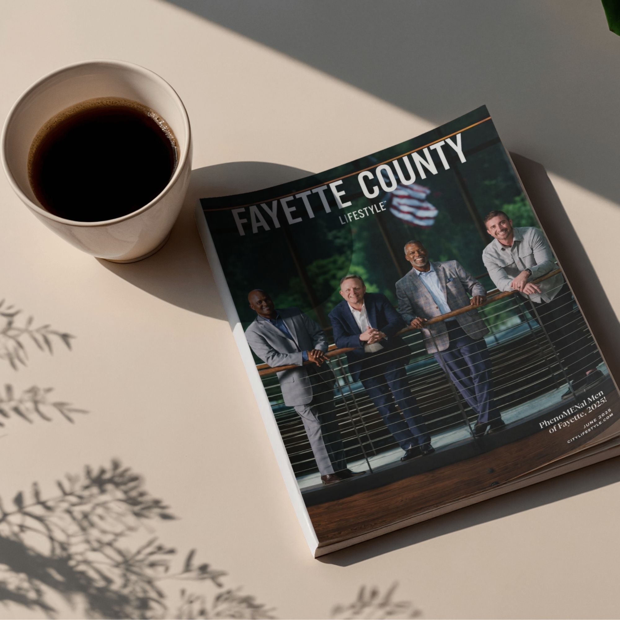 Adam Glendye featured on the PhenoMENal Men of Fayette cover, Citylifestyle Magazine