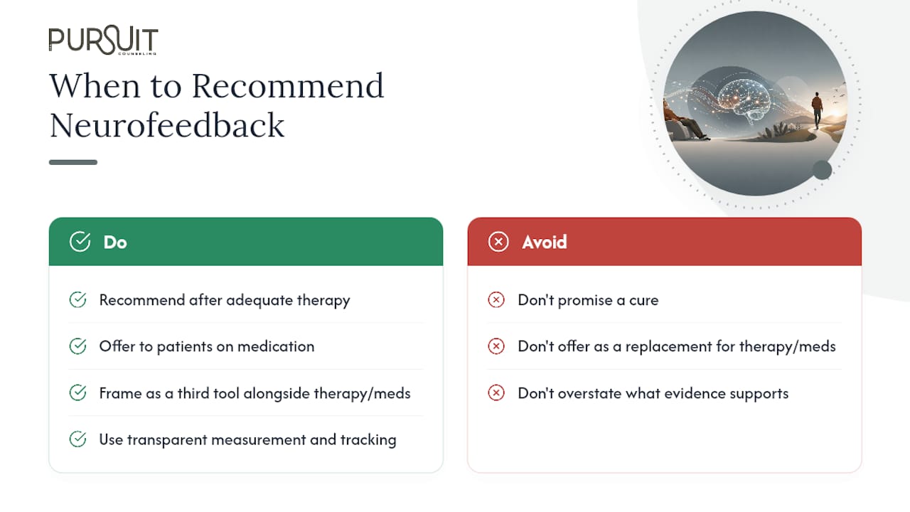 What I Tell Patients Considering Neurofeedback &mdash; overview diagram