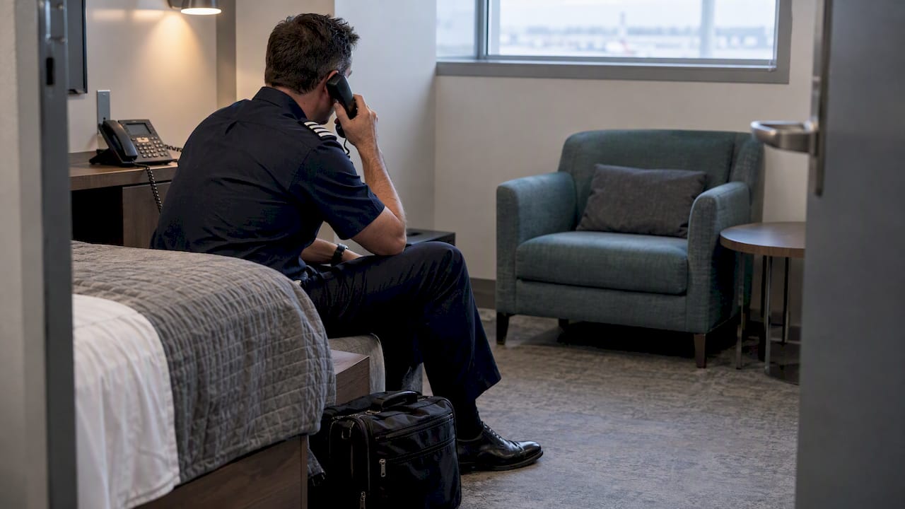 Pilot makes a fatigue call before flying